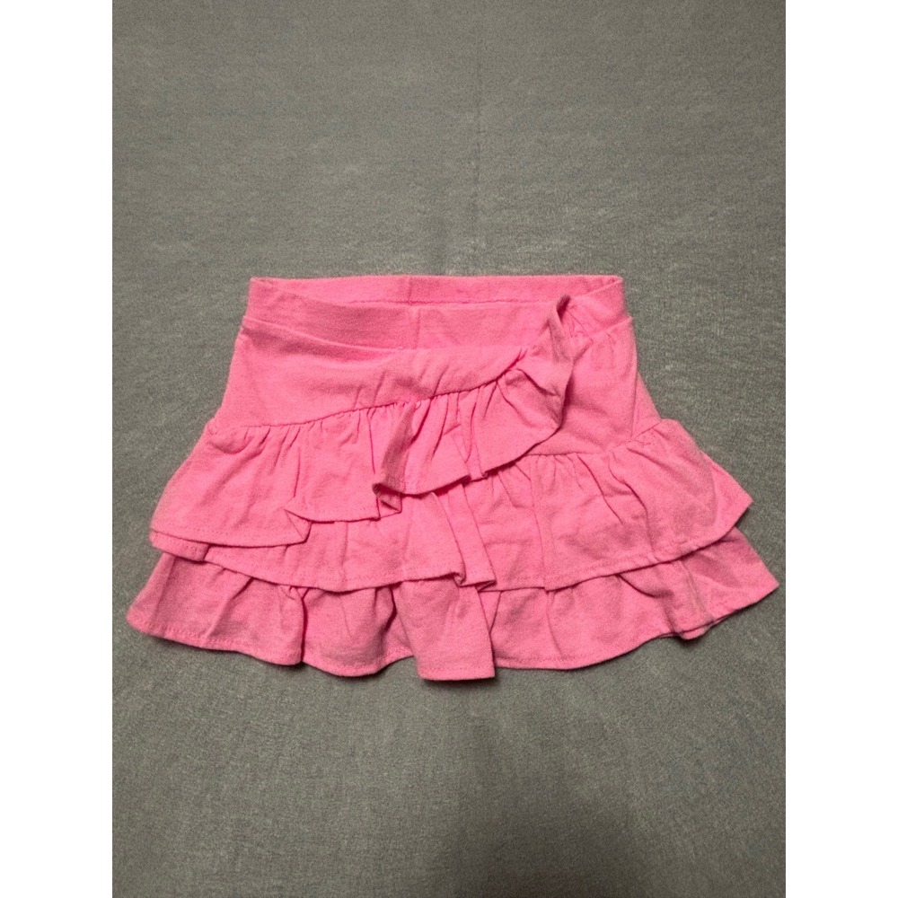 Garanimals Girls Pink Ruffle Skort Size 4T Tiered Jersey Knit Skirt with Shorts